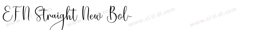 EFN Straight New Bol字体转换
